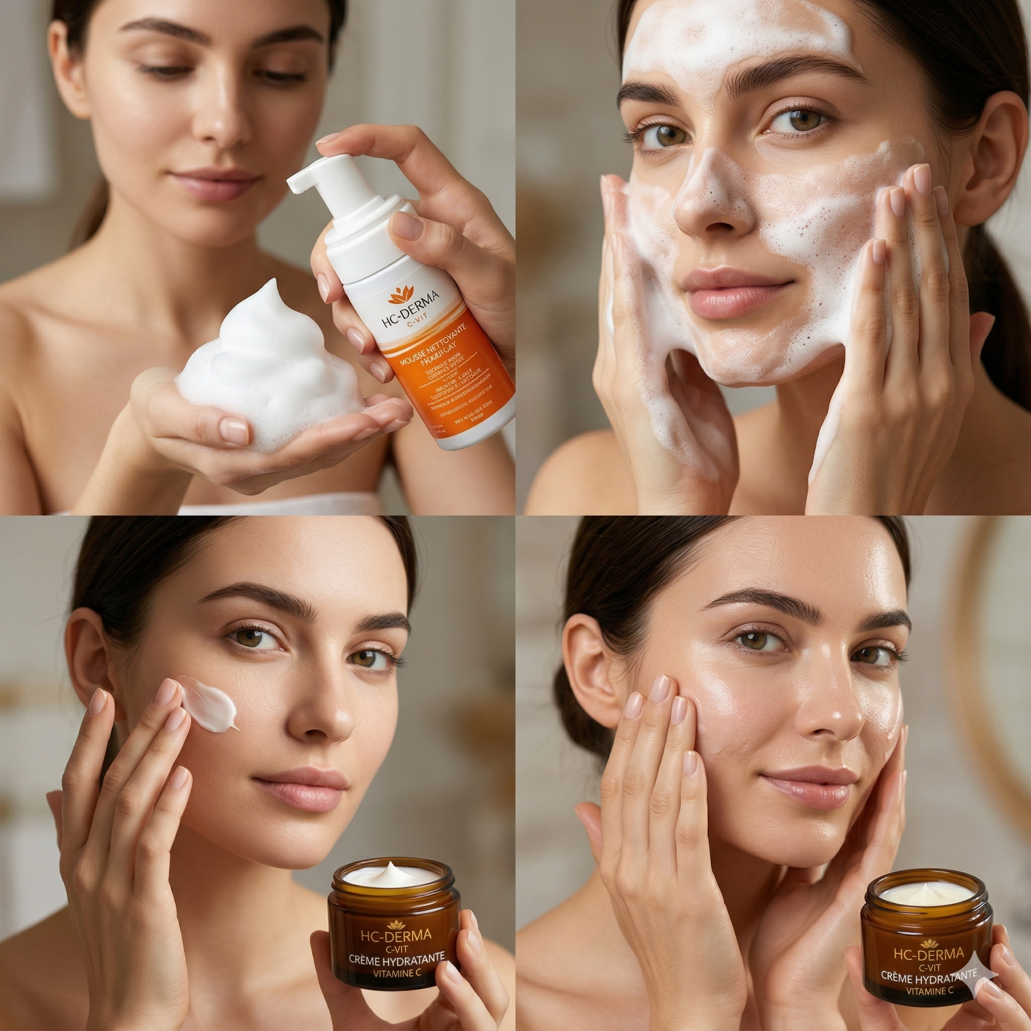 Pack Éclat Vitamine C – Mousse Nettoyante + Crème Éclaircissante
