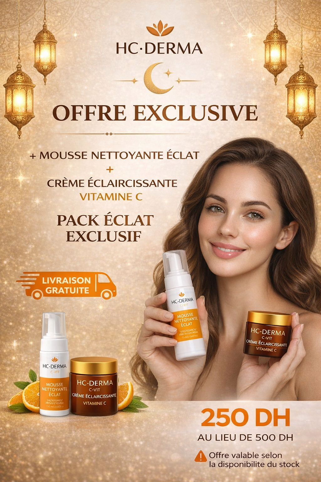 Pack Éclat Vitamine C – Mousse Nettoyante + Crème Éclaircissante